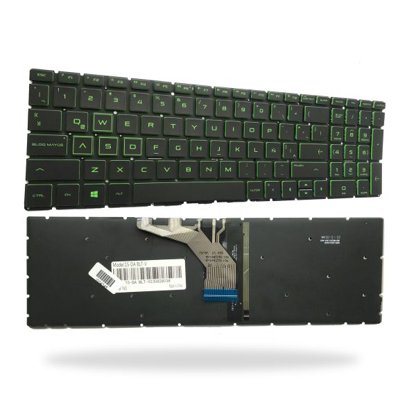 TECLADO PORTATIL HP 15-DA GREEN