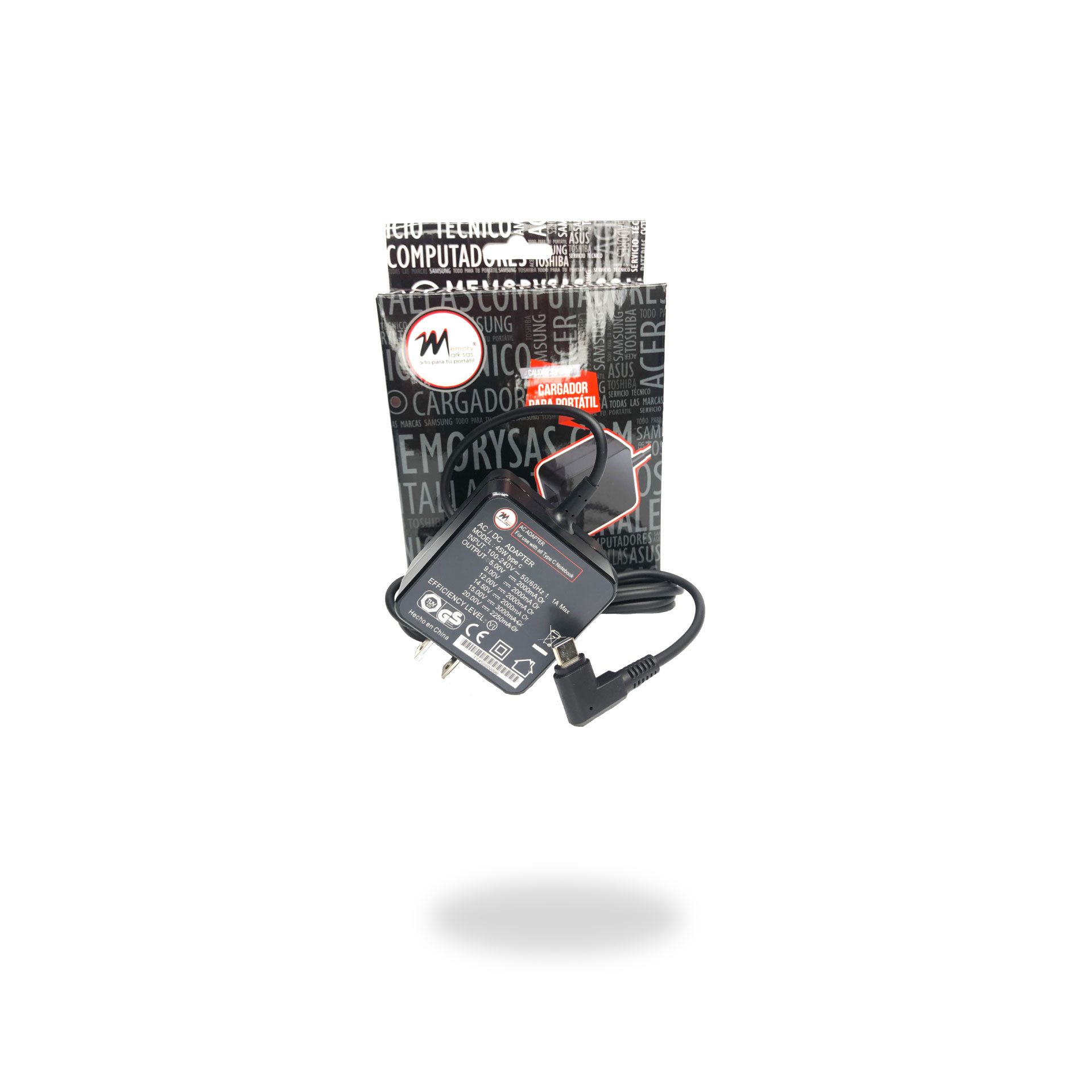CARGADOR PORTATIL TYPE C 45W- HOMOLOGADO.