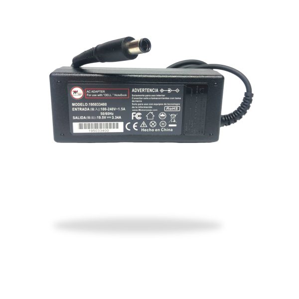 CARGADOR PORTATIL DELL 19.5V-3.34A 7.4*5.0- HOMOLOGADO. - Imagen 2