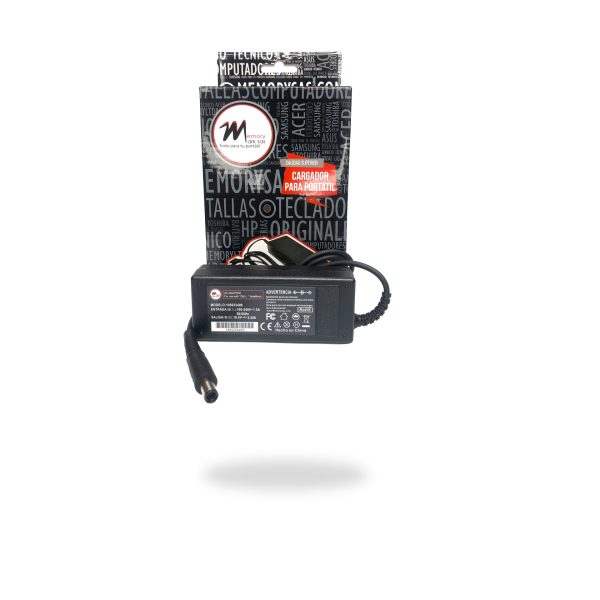 CARGADOR PORTATIL DELL 19.5V-3.34A 7.4*5.0- HOMOLOGADO.