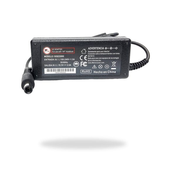 CARGADOR PORTATIL HP 18.5V-3.5A 7.4*5.0 AGUJA -HOMOLOGADO - Imagen 2