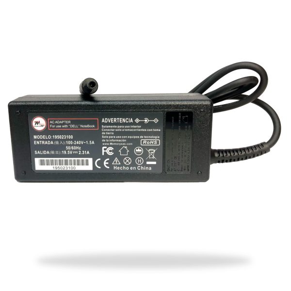 CARGADOR PORTATIL DELL 19.5V-2.31A 4.5*3.0 - HOMOLOGADO
