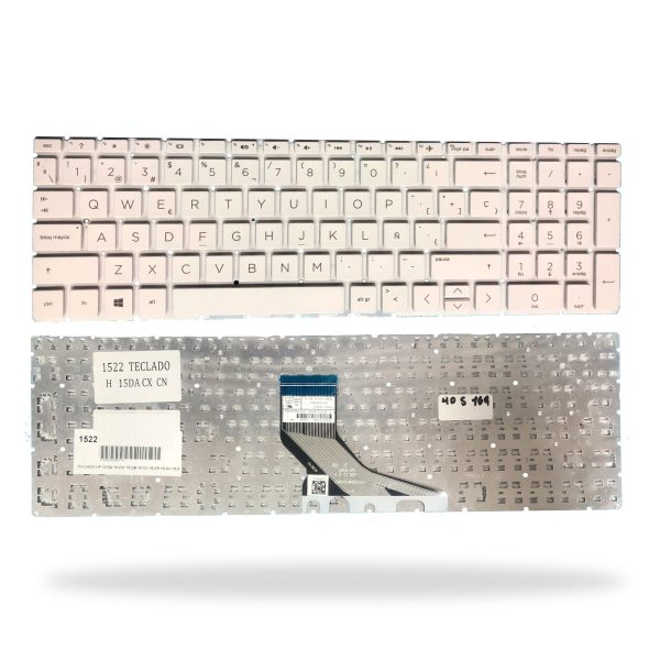TECLADO PORTATIL HP 15-DA WHITE