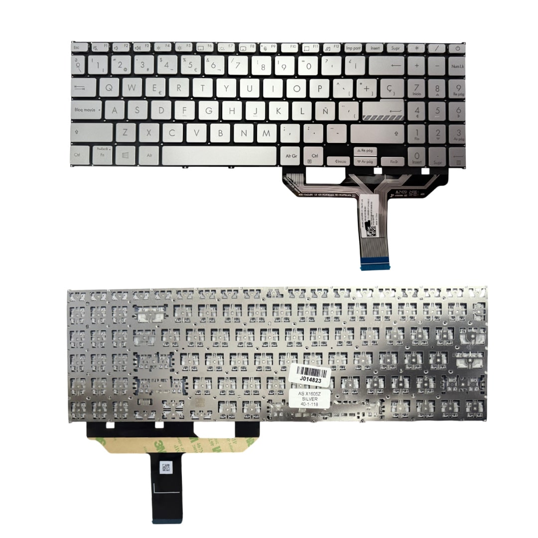 TECLADO ASUS VivoBook, X1605, X1605EA, X1605E, X1605VA, X1602, X1603,X1603Z, X1603ZA, F1603, M1603, M1603Q, M1603QA, M1605XA, P1605,S1605, 15 X1502 X1502ZA M1502 X1503 M1503QA X1504